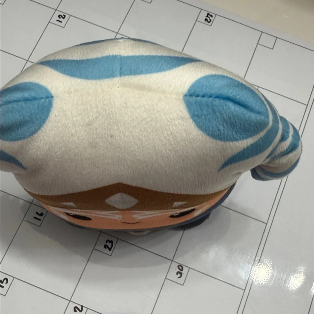 Mattel Orange and Blue Plush Character with Striped Headwrap